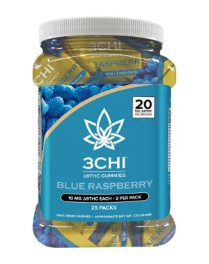 Blue Raspberry Delta 9 THC Gummies Jug