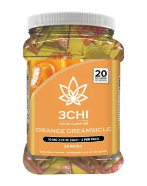Orange Dreamsicle Delta 9 THC Gummies Jug