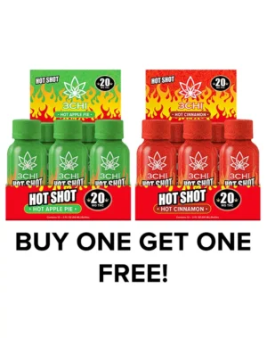 20MG Delta 9 THC Shots - 12 Pack - Buy One Get One Free - Warm up this fall with an amazing buy-one-get-one-free deal on 12 packs of our cinnamon and apple pie flavored 20mg shots! Fast-acting 20mg Delta 9 THC Shots Dispensary-grade Derived from USA-grown hemp &nbsp;